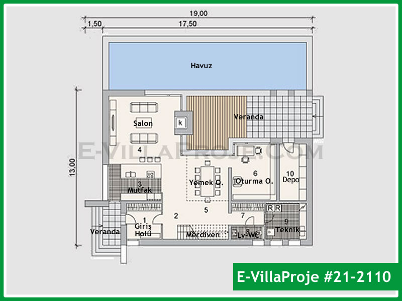 Ev Villa Proje #21 - 2110 Detay 2