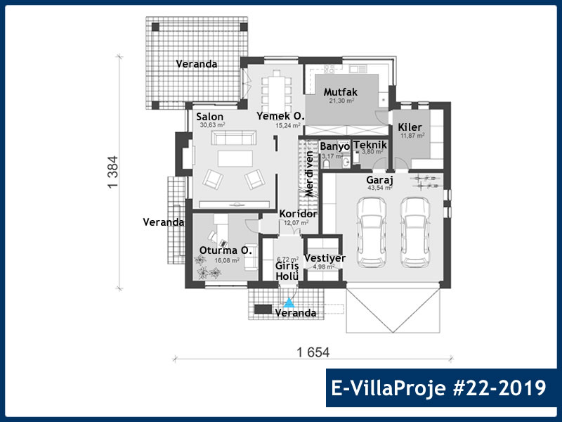 Ev Villa Proje #22 - 2019 Detay 2