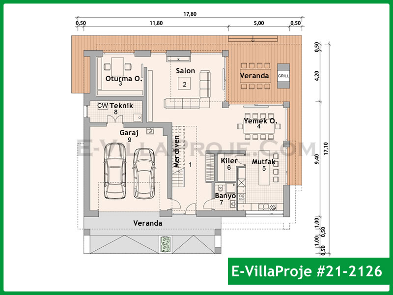 Ev Villa Proje #21 - 2126 Detay 2