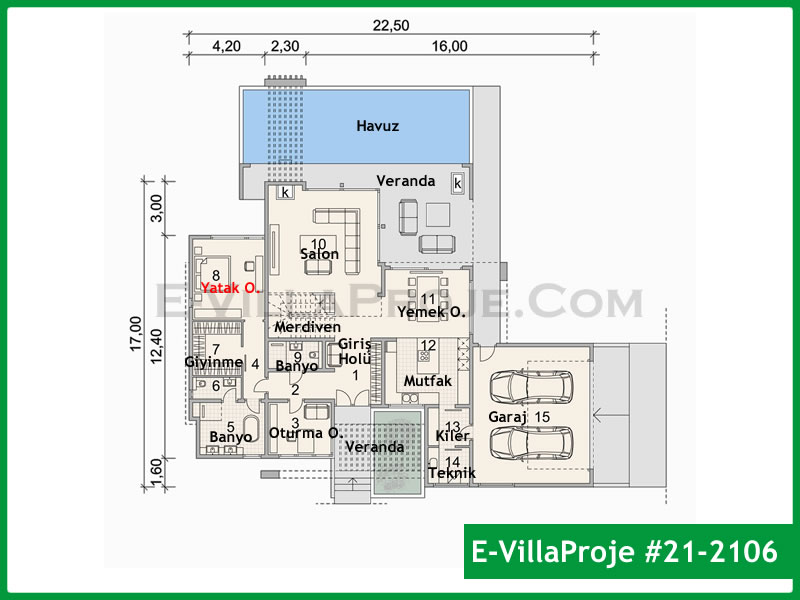 Ev Villa Proje #21 - 2106 Detay 2