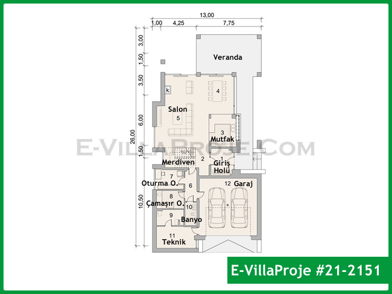 Ev Villa Proje #21 - 2151 Detay 2