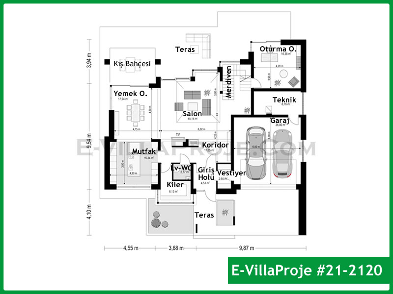 Ev Villa Proje #21 - 2120 Detay 2