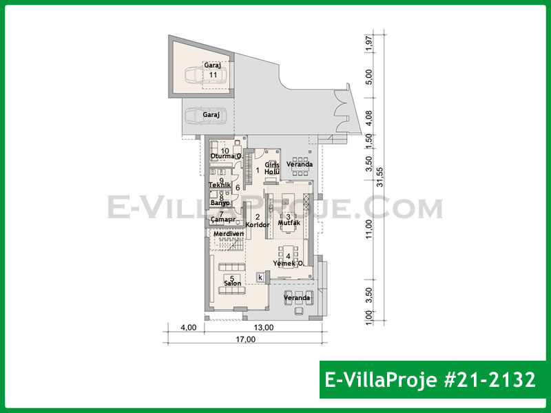 Ev Villa Proje #21 - 2132 Detay 2