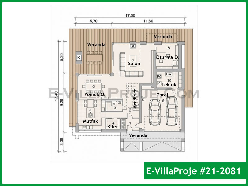 Ev Villa Proje #21 - 2081 Detay 2