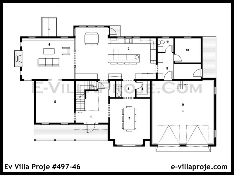 Ev Villa Proje #497 - 46 Detay 2