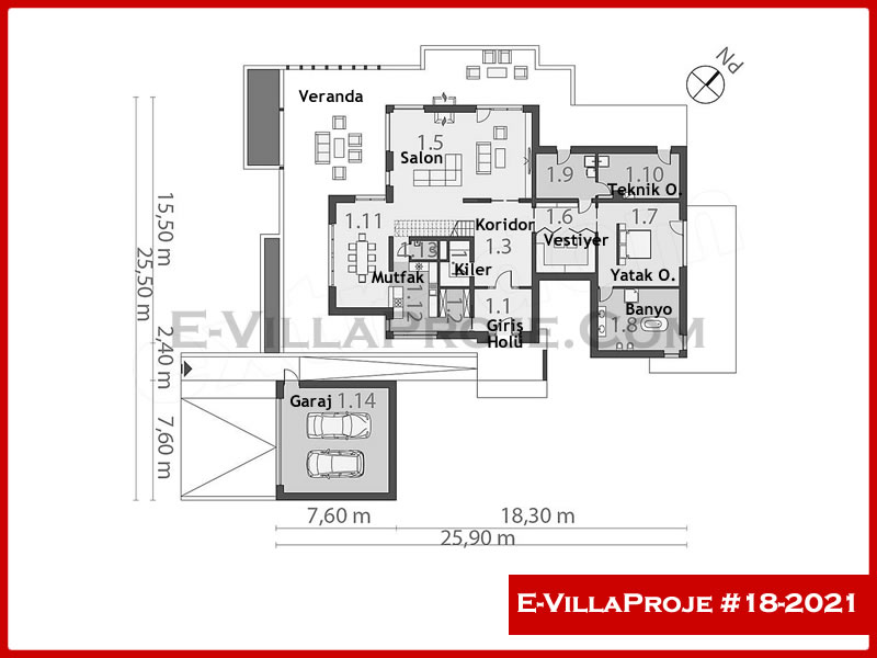 Ev Villa Proje #18 - 2021 Detay 2