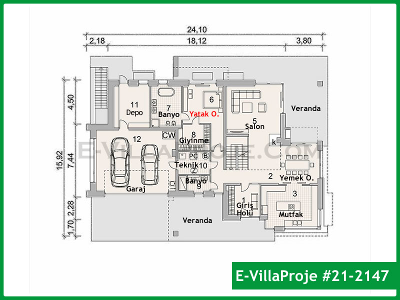 Ev Villa Proje #21 - 2147 Detay 2