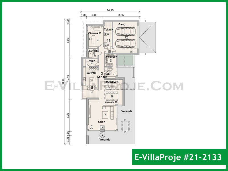 Ev Villa Proje #21 - 2133 Detay 2