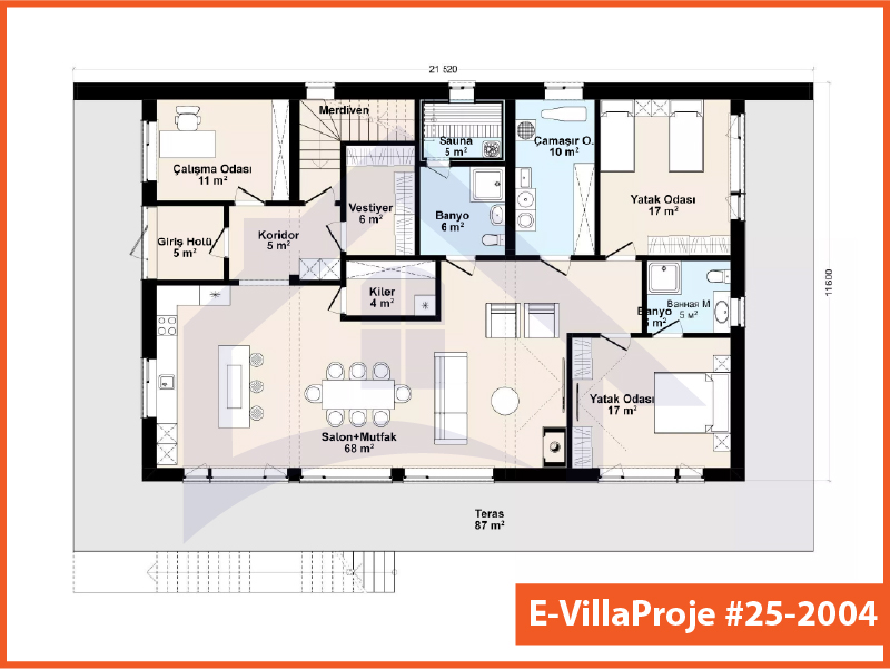 Ev Villa Proje #25 - 2004 Detay 2