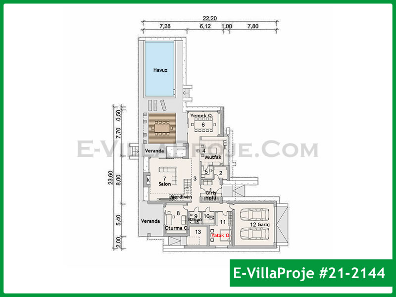 Ev Villa Proje #21 - 2144 Detay 2
