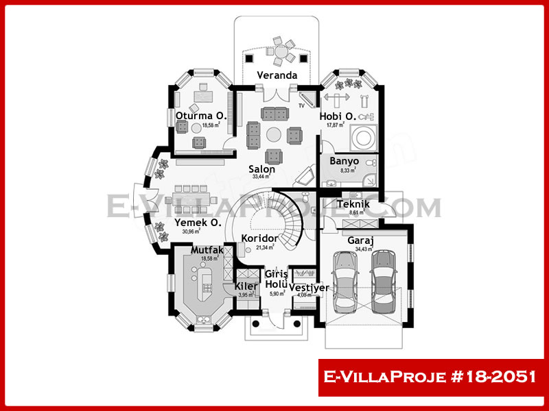 Ev Villa Proje #18 - 2051 Detay 2