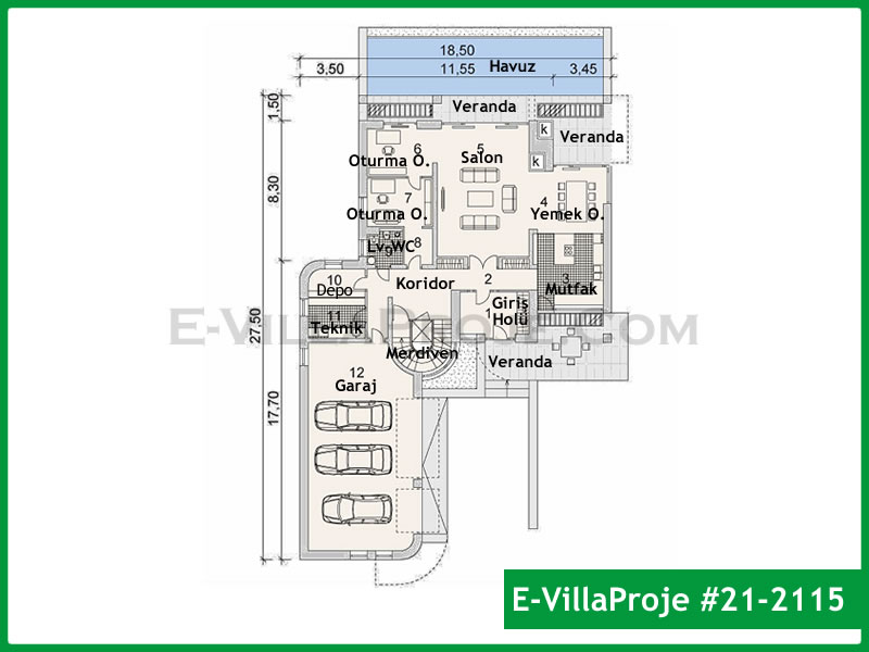 Ev Villa Proje #21 - 2115 Detay 2