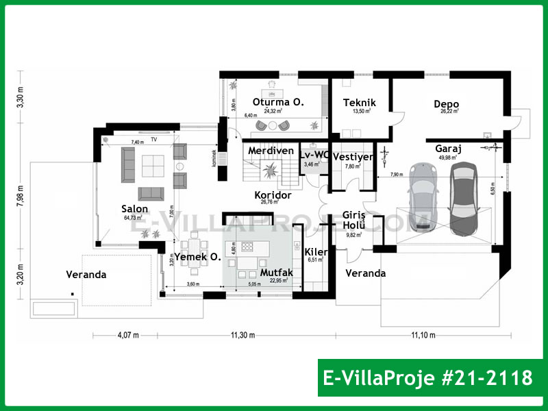 Ev Villa Proje #21 - 2118 Detay 2