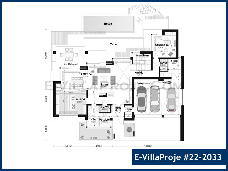 Ev Villa Proje #22 - 2033 Detay 2