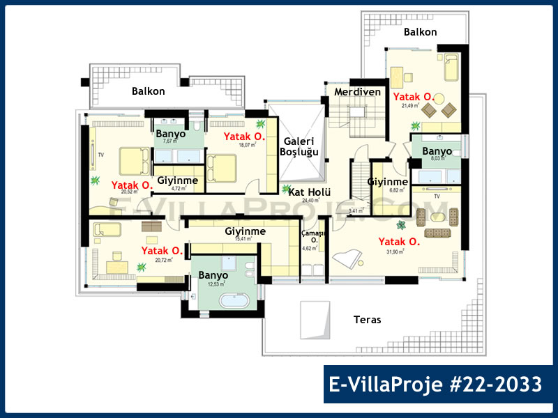 Ev Villa Proje #22 - 2033 Detay 3