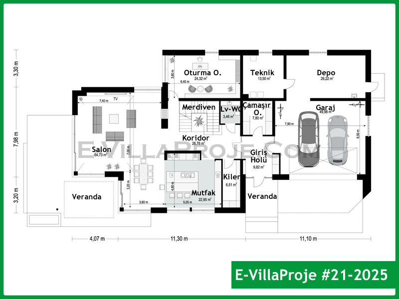 Ev Villa Proje #21 - 2025 Detay 2