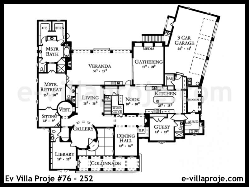 Ev Villa Proje #76 - 252 Detay 2