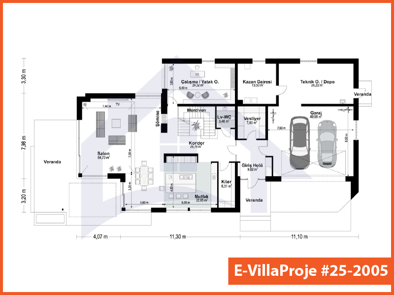 Ev Villa Proje #25 - 2005 Detay 2