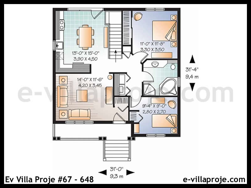 Ev Villa Proje #67 - 648 Detay 2