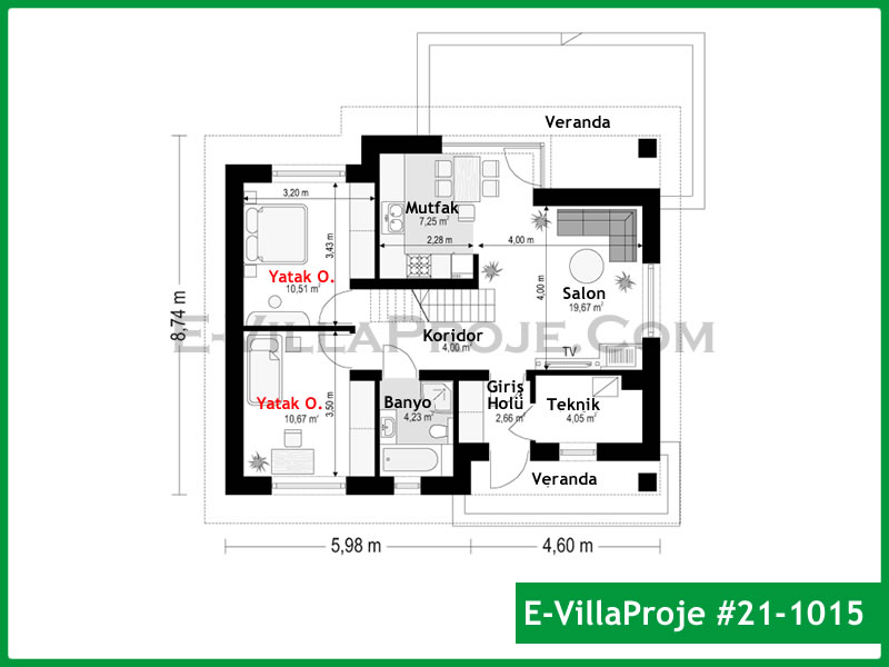 Ev Villa Proje #21 - 1015 Detay 2