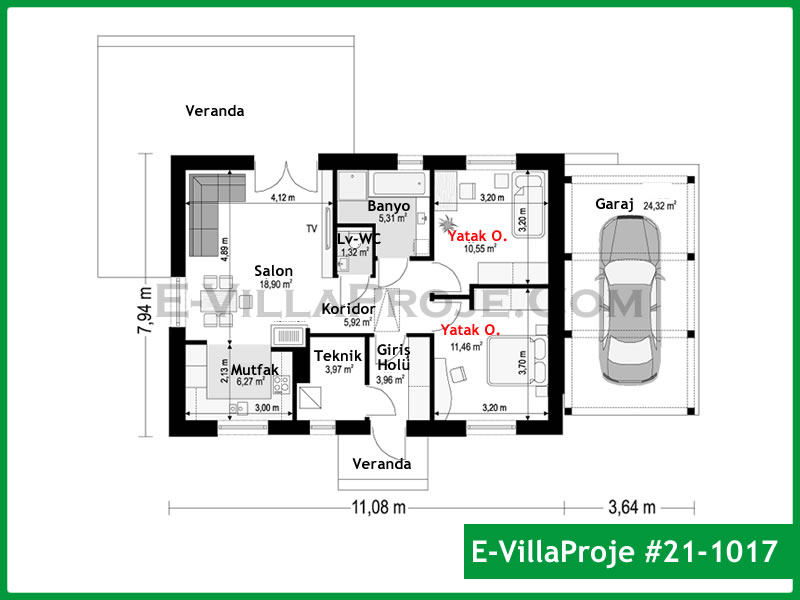 Ev Villa Proje #21 - 1017 Detay 2