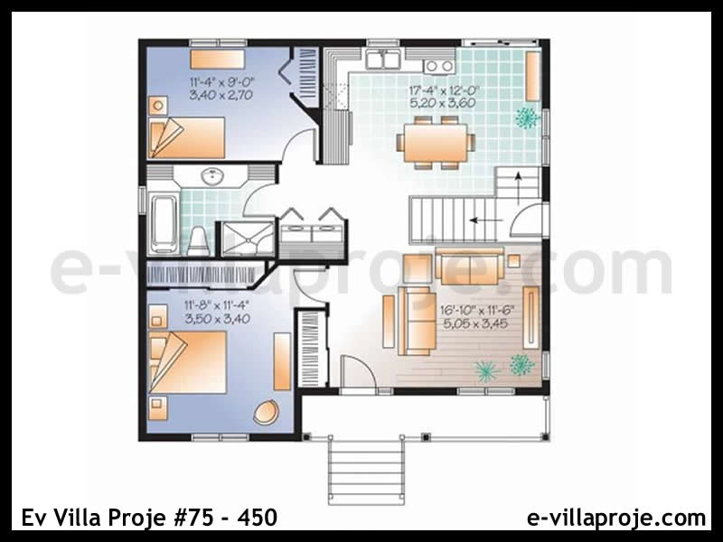 Ev Villa Proje #75 - 450 Detay 2