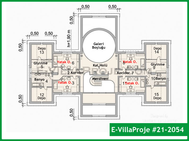 Ev Villa Proje #21 - 2054 Detay 3