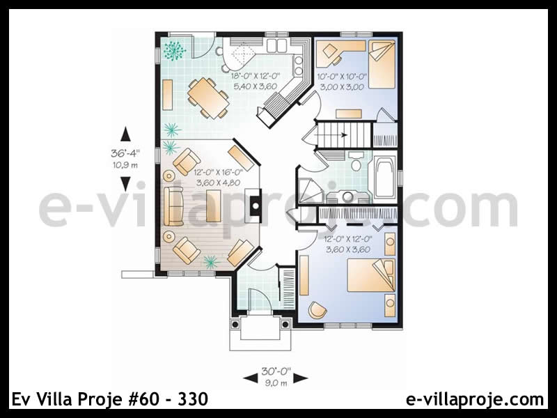 Ev Villa Proje #60 - 330 Detay 2