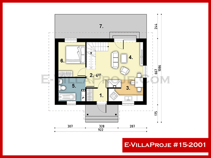 Ev Villa Proje #15 - 2001 Detay 2