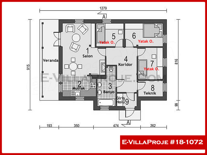 Ev Villa Proje #18 - 1072 Detay 2