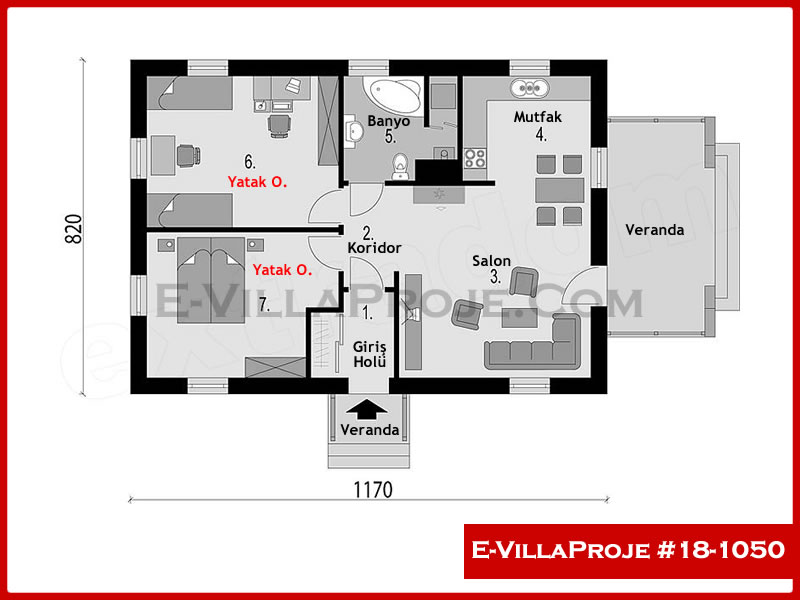 Ev Villa Proje #18 - 1050 Detay 2