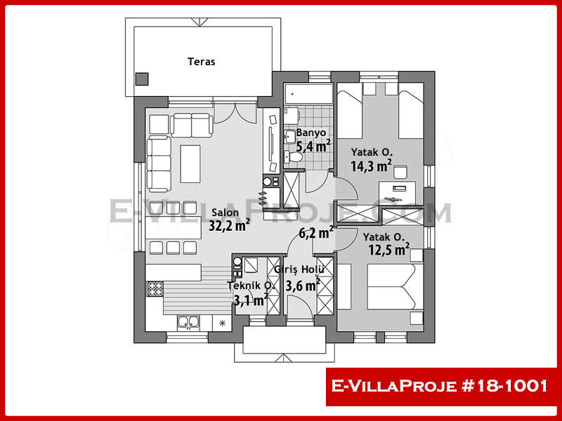 Ev Villa Proje #18 - 1001 Detay 2